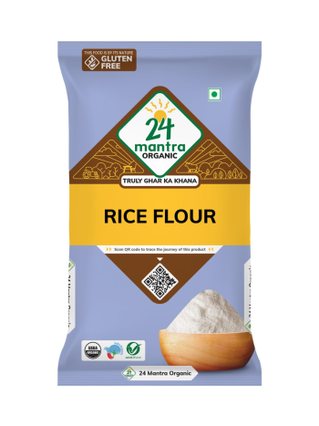 24 Mantra Organic Rice Flour (Chawal Atta) – 500 g