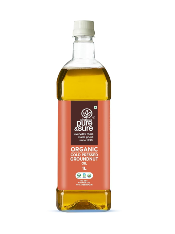 Pure & Sure Groundnut Oil For Cooking (1L)