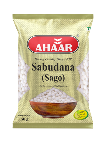 Ahaar Sabudana (Tapioca Pearls) – 250 g | Fasting Essential & Energy-Rich Sago