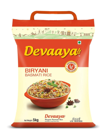 Daawat Devaaya, Long & Fluffy Grains Biryani Basmati Rice Bag (5Kg)